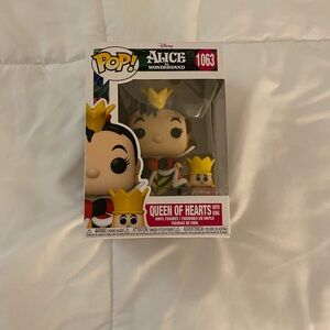 Funko Pop! Queen of Hearts Figure with Red and Yellow Accents